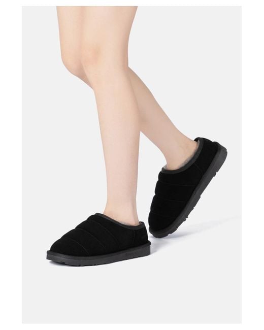 EverAu Australia Black Jaeger Low Ankle Slippers