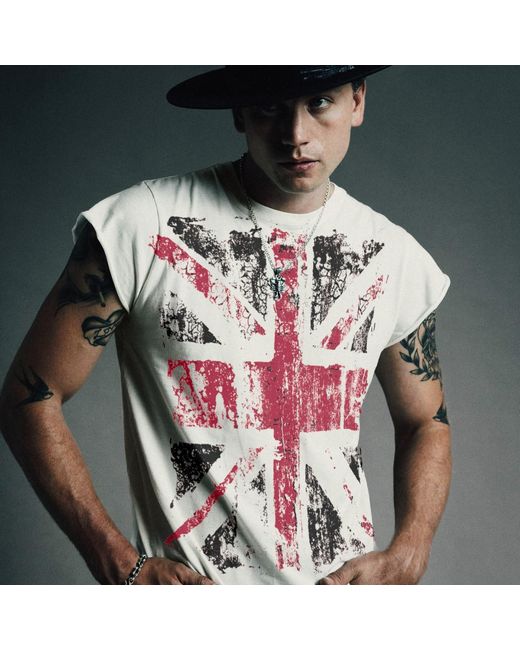 Other Uk Red Union Jack Rocker Tee for men