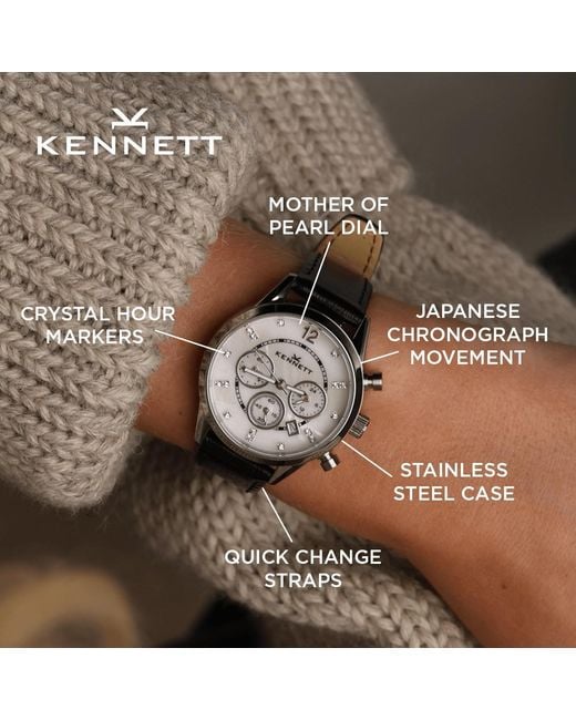 Kennett Watches & Accessories Metallic Kennett Lady Savro Watch With Milanese Mesh Strap