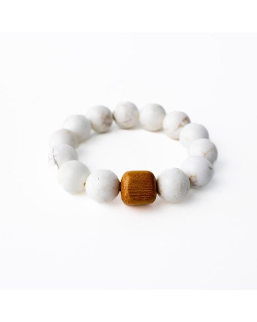 Whale Tail Weaving White The Cobblestone Bracelet