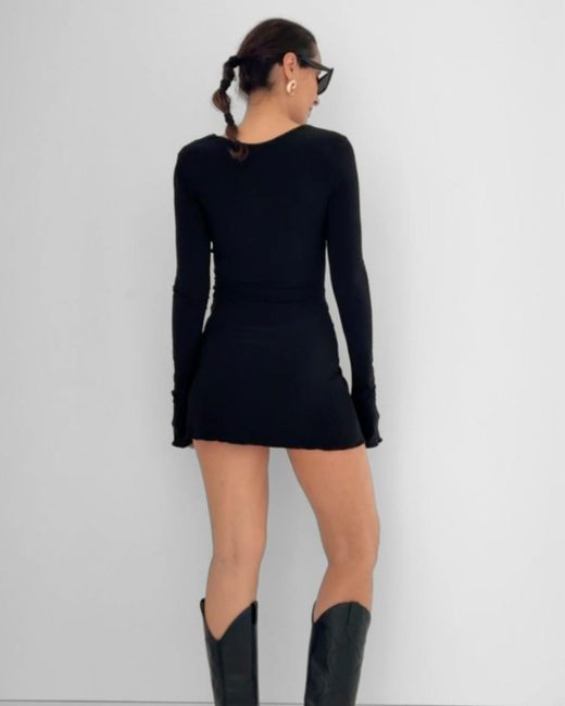 Alia Studio Black Améthyste Mini Dress