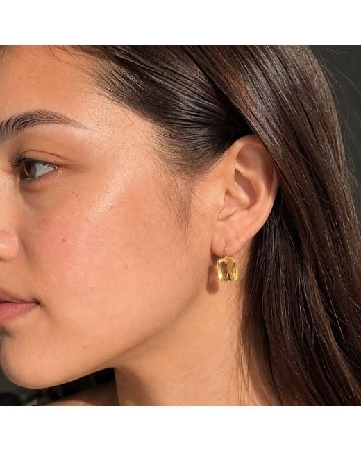 Hye Jane Jewelry Metallic Small Gemma Lemon Quartz Earrings