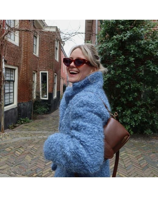 The Avantguard Blue Sunflower Mid Choc Tort Cat Eye Sunglasses