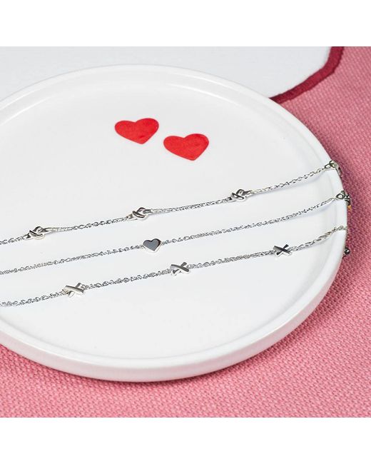 Auree Jewellery White Verona Sterling Full Heart Bracelet