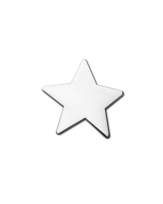 Make Heads Turn White Metal Pin Star
