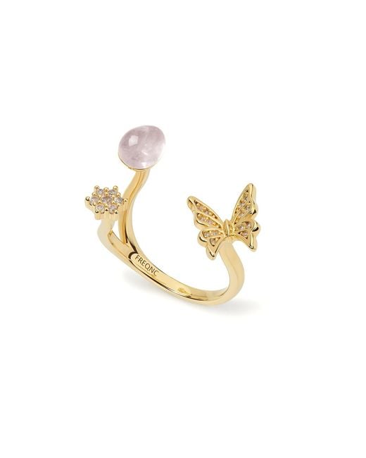Freqnc Atelier Metallic Butterfly Ring