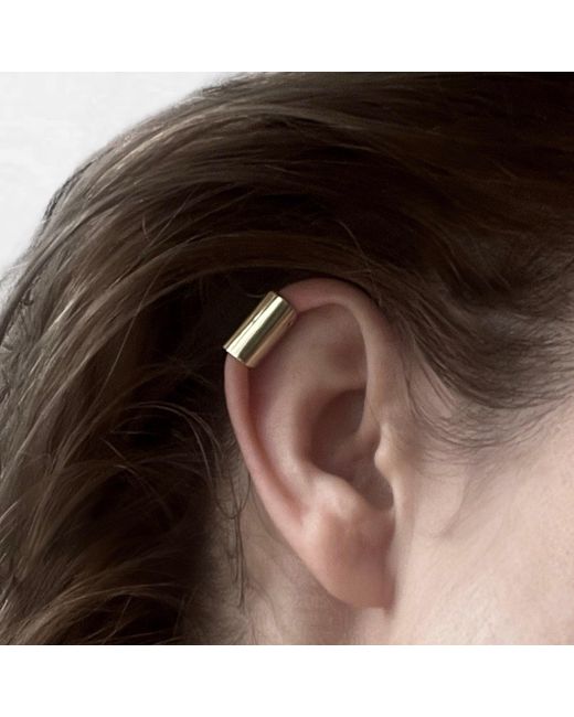 London Atelier Byproduct Metallic Earlobe Cuff Earring One Piece