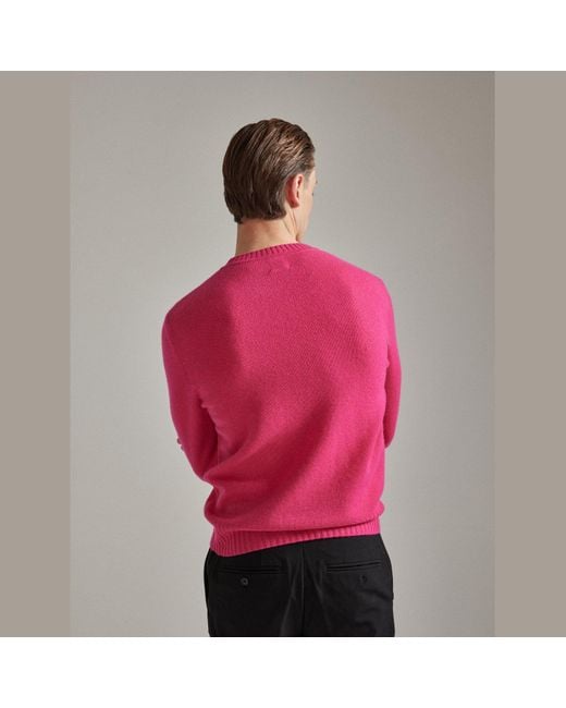 Salts Pink Lofty Knit Crew Neck Sweater