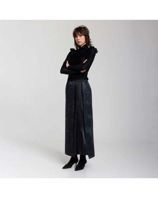 ARTISTA Blue Gift Long Printed Skirt