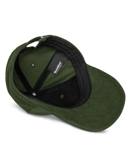 Anchor and Crew Green Dark Ampersand Signature Embroidered Corduroy Cap