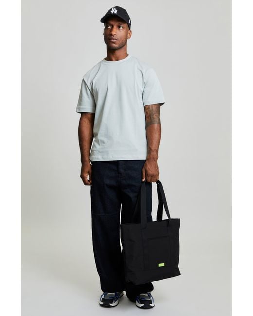 Lefrik Black Strata Tote Bag Lime Vandra