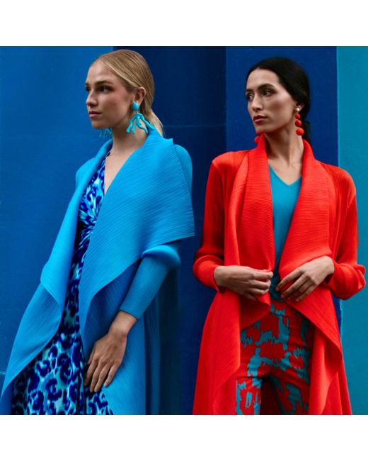 Beatrice von Tresckow Red Waterfall Crinkle Coat