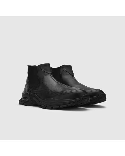 Ilvi Black Bened Leather Boot for men