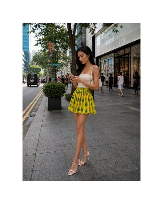Mohala Grey Yellow Kahe Shorts