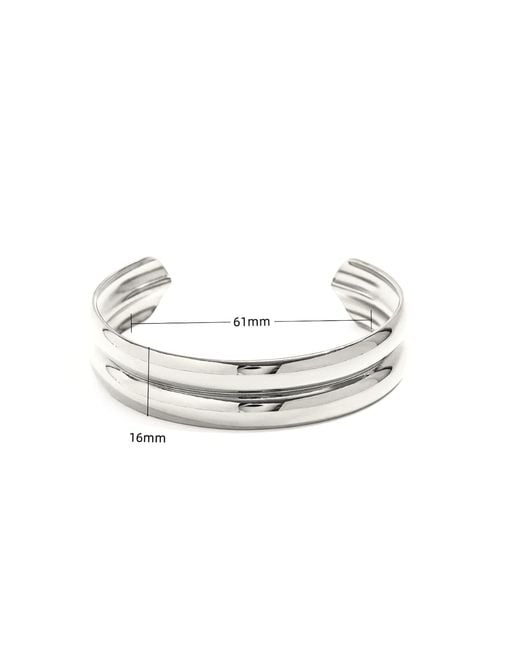 Mickey's Girl Metallic Double Cuff Waterproof Bracelet