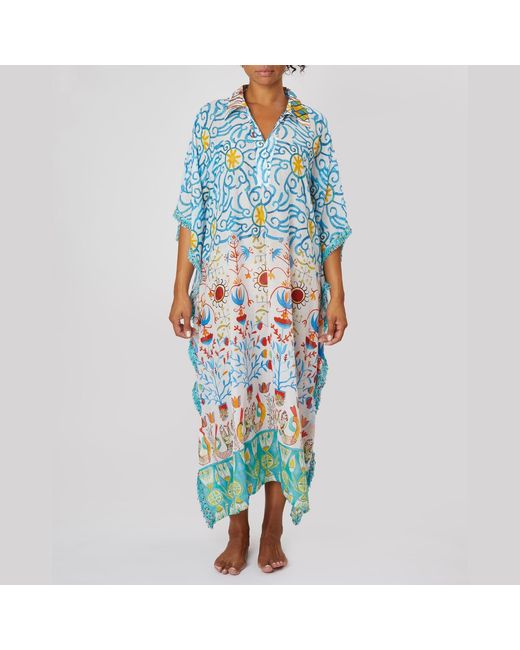 Casa Atelier by Ferdinando Fusco Blue Nerano Cover Up