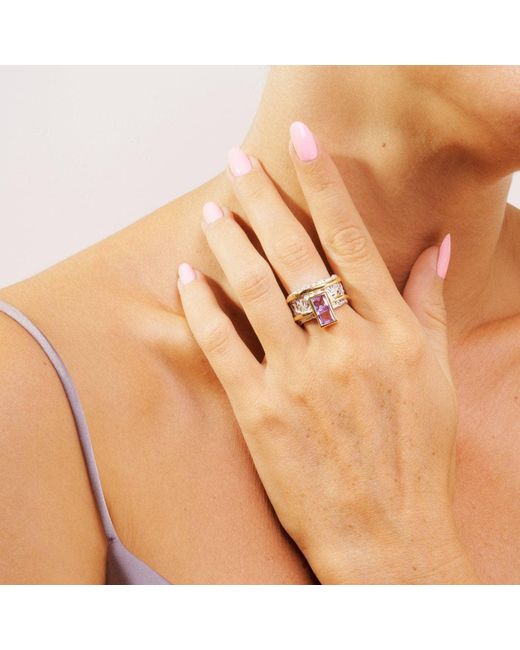 German Kabirski Pink Verina Amethyst Ring
