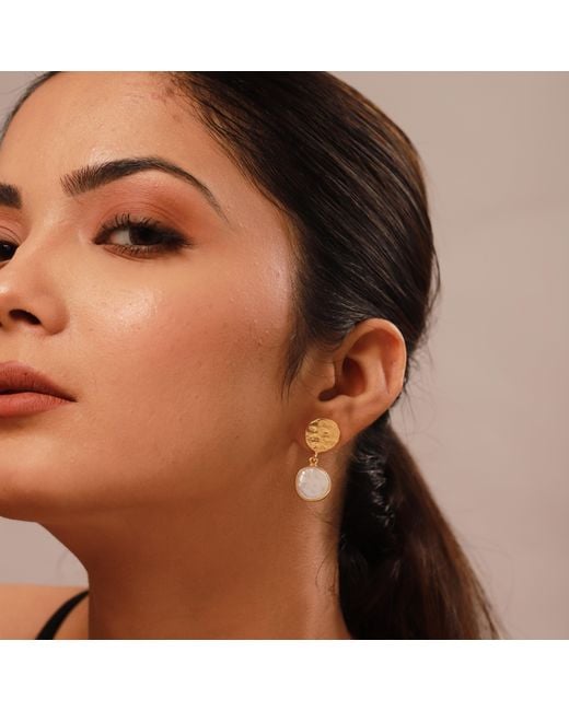GEM BAZAAR Metallic Cleo Drop Earrings