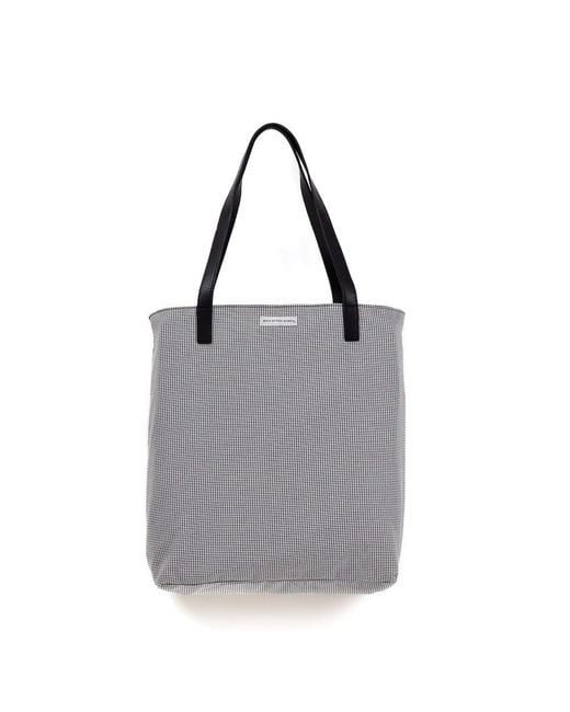 Made Free Gray Day Tote Houndstooth
