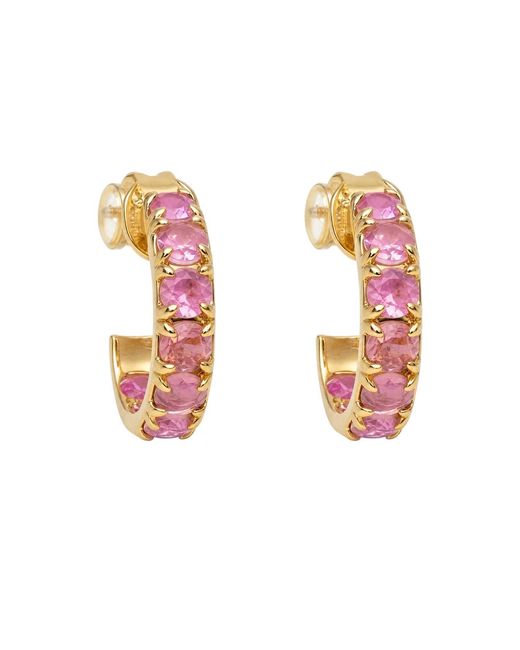 Native Gem Pink Alchemy Color Changing Mini Hoops