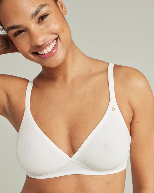 Nudea White The Stretch Easy Does It Bralette