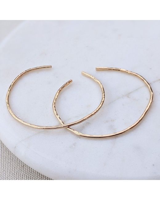 Kiri & Belle Metallic Eva Hammered Filled Cuff Bracelet