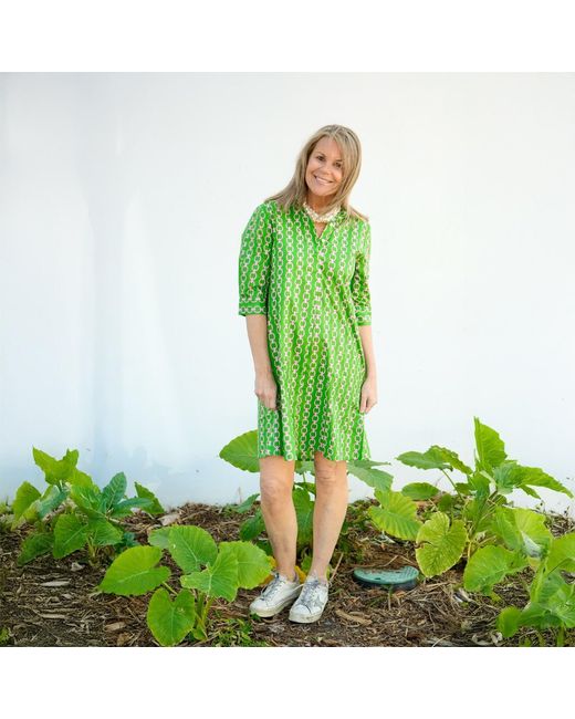 Mary Marshmallow Green Delray Dress