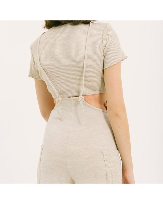NALÈ Gray Neutrals Crop Top And Jumpsuit Co-Ordinate