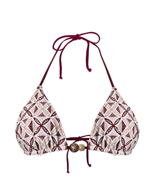 Nara Swim Red Lulu Reversible Top Puipuiga