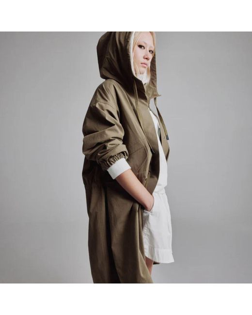 Theanimals Green Neutrals Logo Light Coat for men
