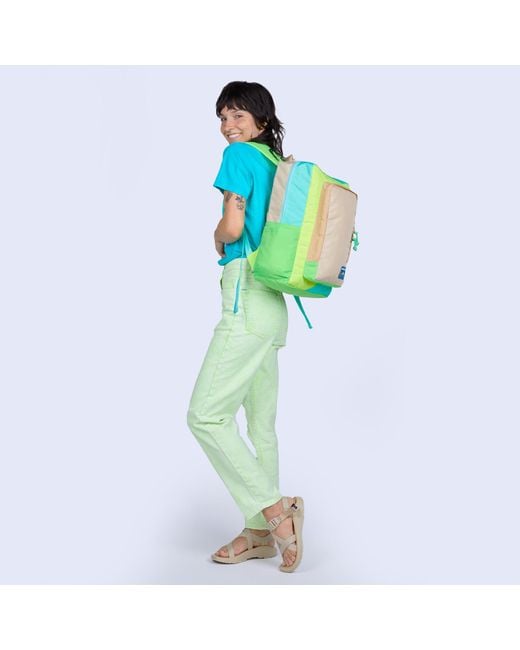 Mokuyobi Green Neon Seas Flyer Backpack