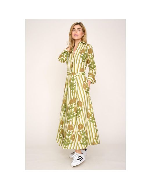 At Last Yellow Cotton Marigold Dress