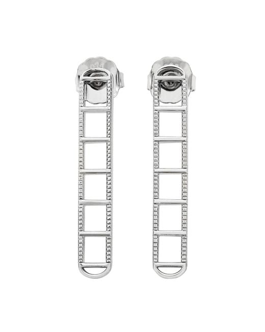 Lucy Quartermaine White Egyptian Tomb Earrings
