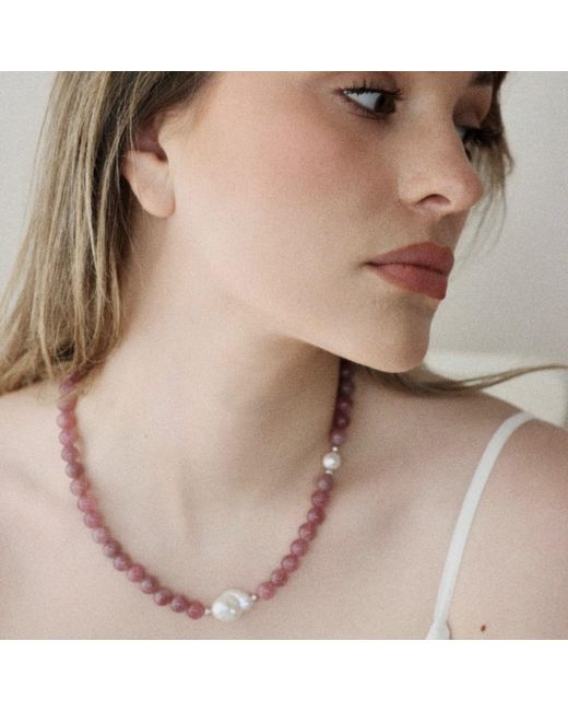 Larsuu Multicolor Blush Quartz Necklace