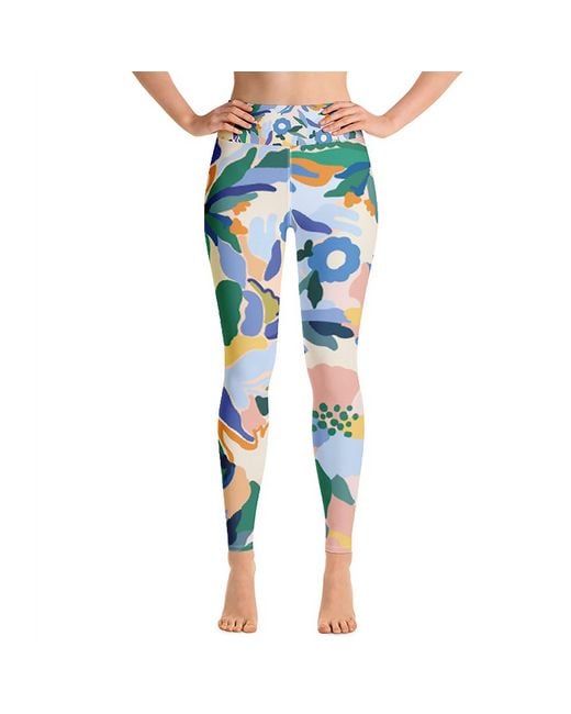 Jessie Zhao New York Blue High Waist Yoga Leggings