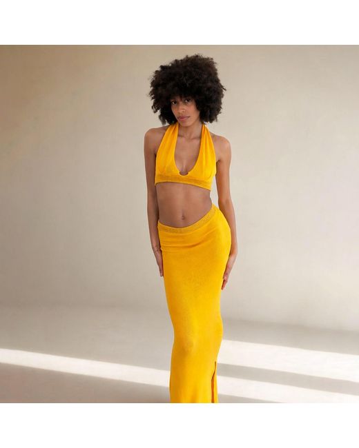 Gajú Yellow Dune Skirt