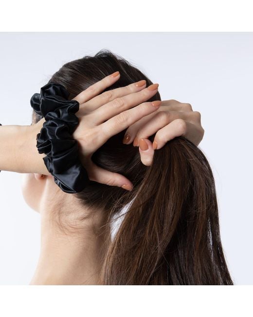 Silk Works Black Large Scrunchie