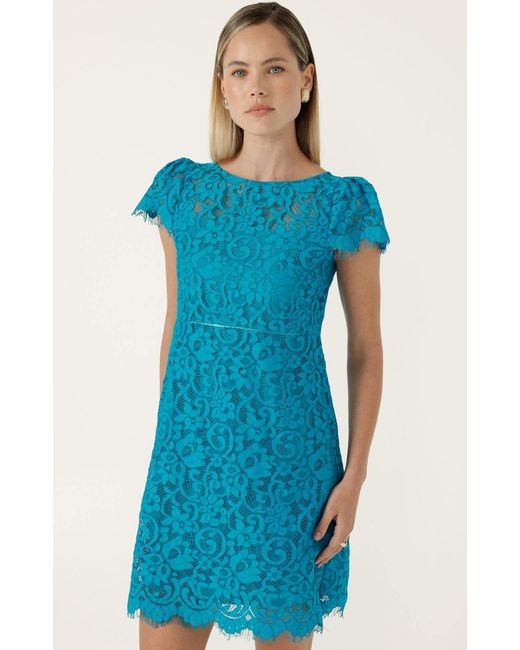 SACHA DRAKE Blue Lucinda Shift Dress