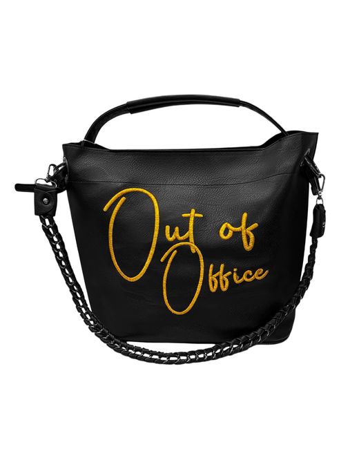 Lilly Loves Black Out Of Office Chain Bag
