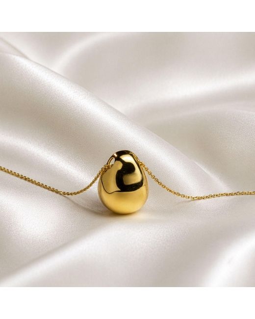 Belinda Jewelz Metallic Pebble Pendant Necklace