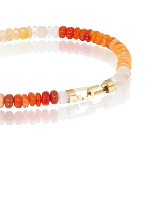 C. Grassi Red Fire Mountain Opal Bracelet With Solid Clasp for men