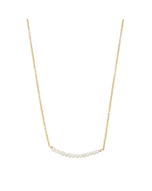 Lily & Roo Metallic Small Pearl Cluster Choker