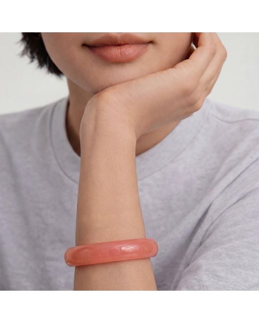 seree Blush Pink Jade Stone Bangle