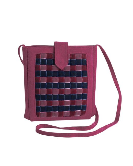 Velvet Atelier Pink Astra Mauve Crossbody Bag