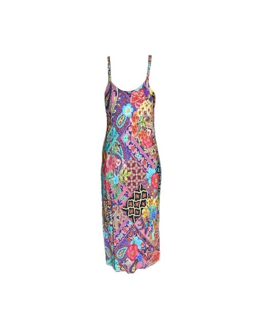 Introvertie VIENNA Multicolor Not Your Darling Bias Cut Slip Dress Midi