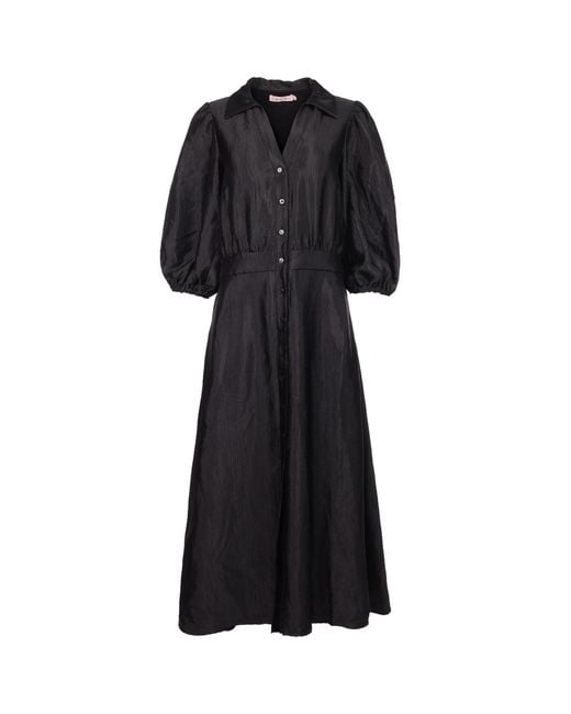 Traffic People Black Anything Goes Frida Midi Dress