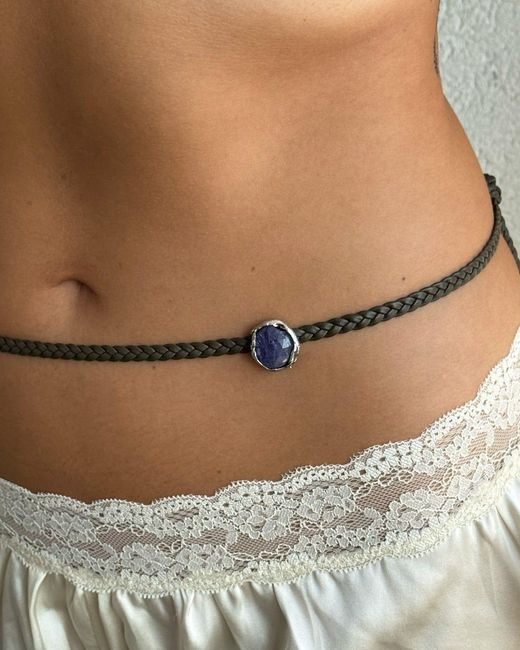 GYUNIA Green Bea Braided Choker