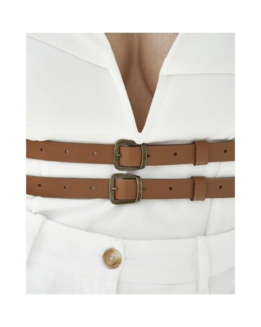 Badass & Goddess Leather Metallic Real Leather Harness Athena