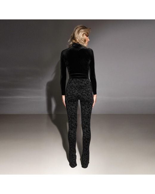 Nissa Blue High Rise Flared Pants