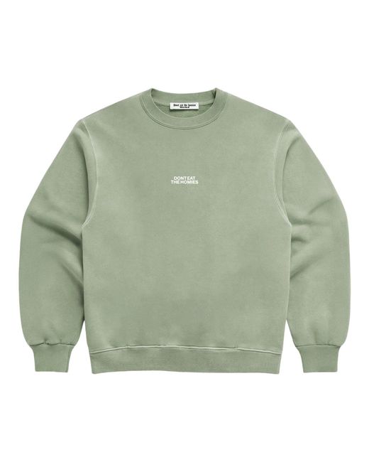 Dont Eat the Homies Green I Think Animals Are People Too Crewneck for men